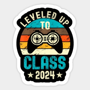 2024 Senior Graduation Leveled Up Gamer 2024 Sticker